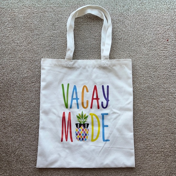 Handbags - NWOT Vacay Mode Pineapple Reusable Fabric Tote Bag teacher gift